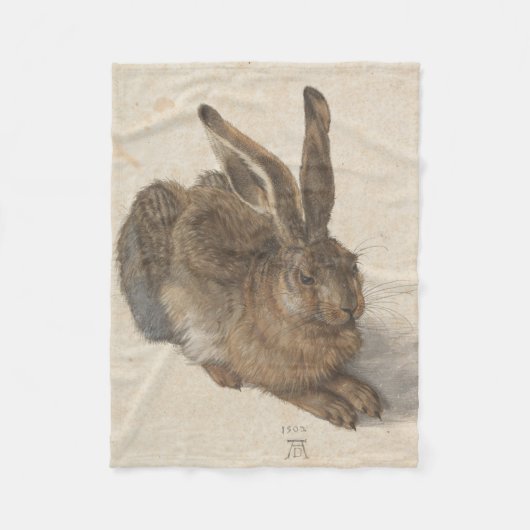 Hare (von Albrecht Dürer) Fleecedecke (Vorderseite)