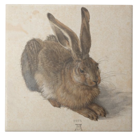 Hare (von Albrecht Dürer) Fliese (Vorderseite)