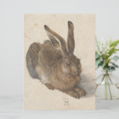 Hare (von Albrecht Dürer) Karte (Stehend Vorderseite)