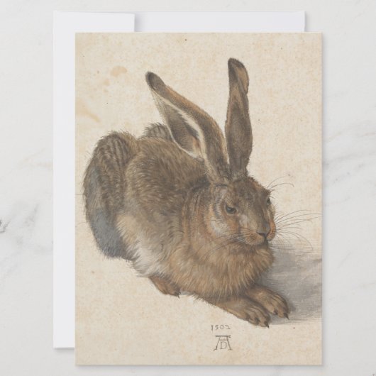 Hare (von Albrecht Dürer) Karte (Vorderseite)