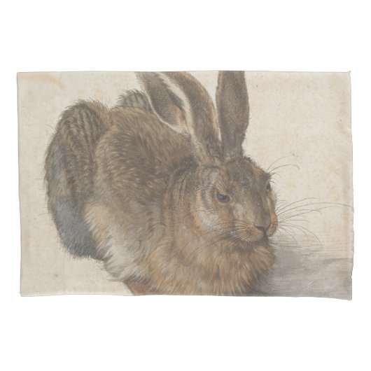 Hare (von Albrecht Dürer) Kissenbezug (Vorderseite-Links)