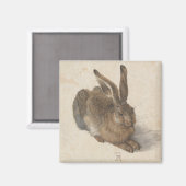 Hare (von Albrecht Dürer) Magnet (Vorderseite/Rückseite)