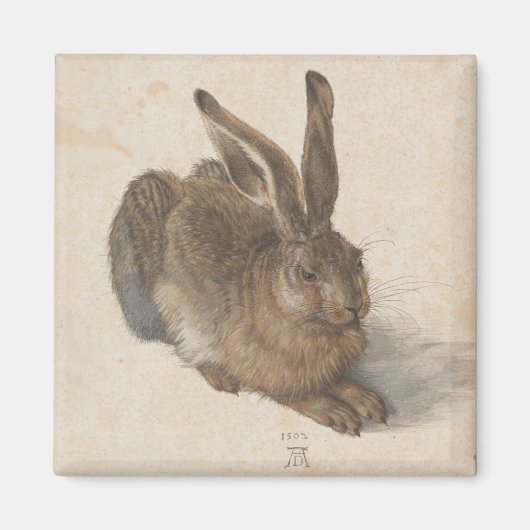 Hare (von Albrecht Dürer) Magnet (Vorne)