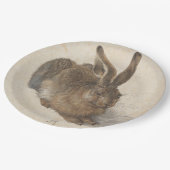 Hare (von Albrecht Dürer) Pappteller (Schrägansicht)