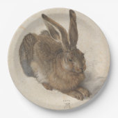 Hare (von Albrecht Dürer) Pappteller (Vorderseite)