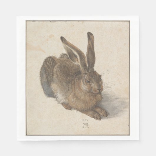 Hare (von Albrecht Dürer) Serviette (Vorderseite)