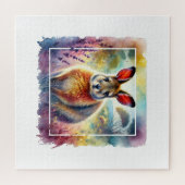 Hare Wallaby 030924AREF125 - Watercolor Puzzle (Horizontal)