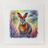 Hare Wallaby 030924AREF125 - Watercolor Puzzle (Vertikal)