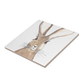 Hare watercolor rustikal Küche Kaninchen Tier Fliese (Seite)