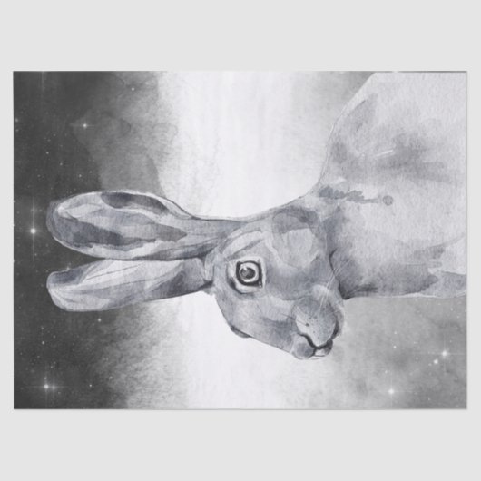 Hare Watercolor Seidenpapier (Vorderseite)