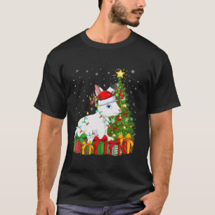 Hare Xmas Tree Lighting Weihnachtsmannmütze Weihna T-Shirt