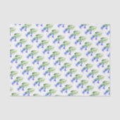 Harebell-blaues weißes Papierpapier Seidenpapier (Vorderseite)