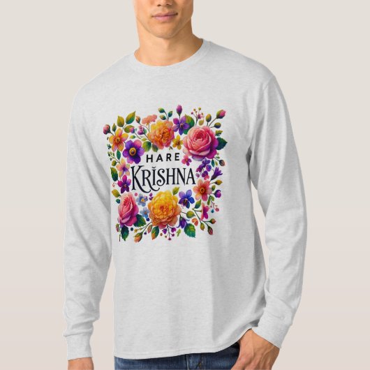 HareKrishna_d.no.2- von Maaya_Prints, Men's LSleev T-Shirt (Vorderseite)