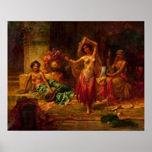 Harem Entertainer von Hans Zatzka - Poster (Vorne)