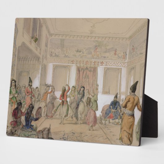 Harem Fest, Teheran (Bleistift & w/c auf Papier) Fotoplatte (Seite)