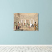 Harem Fest, Teheran (Bleistift & w/c auf Papier) Leinwanddruck (Insitu (Holzboden))