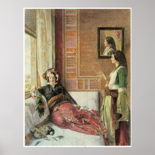 Harem-Leben in Konstantinopel, 1857 Poster (Vorne)