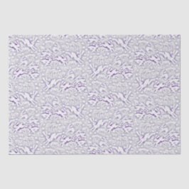 Hares Field Bunnies Kanbits Muster Weiße Violette Seidenpapier