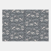 Hares Field Bunnies Kanbits Pattern Earth Shades Geschenkpapier Set (Vorderseite 3)