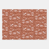 Hares Field Bunnies Kanbits Pattern Earth Shades Geschenkpapier Set (Vorderseite 2)