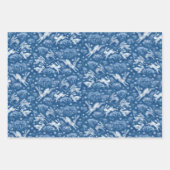 Hares Field Bunnies Rabbits Muster Weihnachten Geschenkpapier Set (Vorderseite 3)