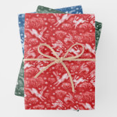 Hares Field Bunnies Rabbits Muster Weihnachten Geschenkpapier Set (Beispiel)