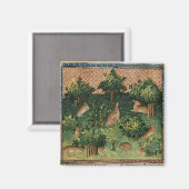 Hares in einem Wald Magnet (Vorderseite/Rückseite)