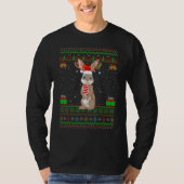 Hares Rabbit Weihnachtsmannmütze Matching Ugly Har T-Shirt (Vorderseite)