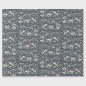 Hares Snow Field White Kanbits Winter Pattern Grau Geschenkpapier (Flach)