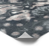 Hares Snow Field White Kanbits Wintertiere grau Poster (Ecke)