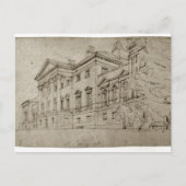 Harewood House, Yorkshire, c.1798 (Graphit auf tex Postkarte (Vorderseite)
