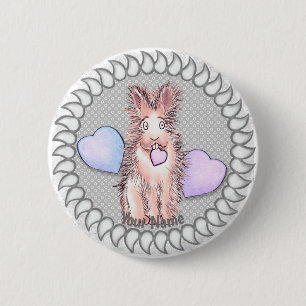 Harey Rabbit Heart Button