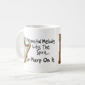 Harfe auf ihr kaffeetasse (Vorderseite Links)