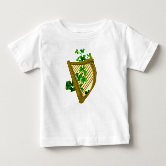 Harfe & Clovers Baby T-shirt (Vorderseite)