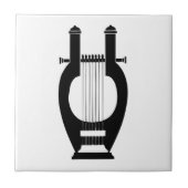 Harfe, griechisches Design Fliese (Vorderseite)