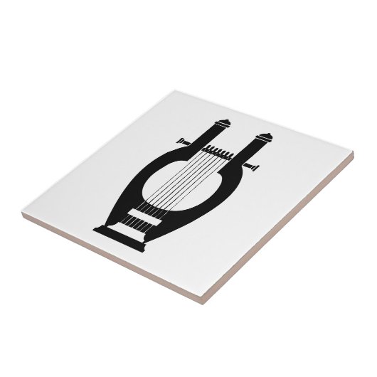Harfe, griechisches Design Fliese (Seite)