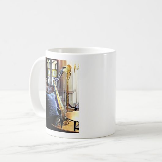 Harfe im Musiksaal Kaffeetasse (Vorderseite Links)