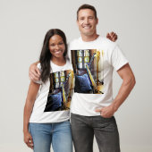 Harfe im Musiksaal T-Shirt (Unisex)