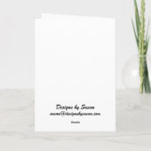 Harfe im Wohnzimmer Karte (Rückseite)