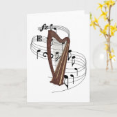 Harfe Karte (Gelbe Blume)