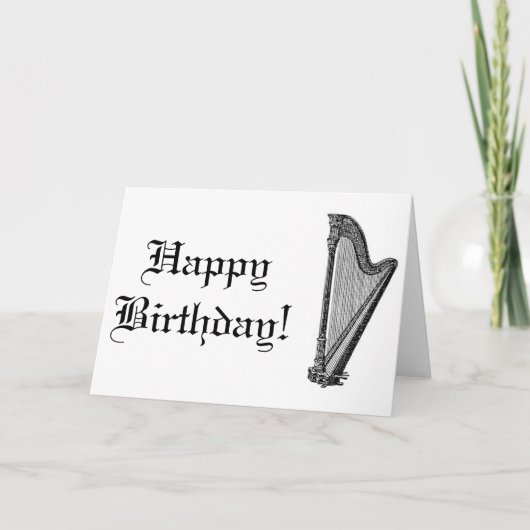 Harfe Karte (Vorderseite)