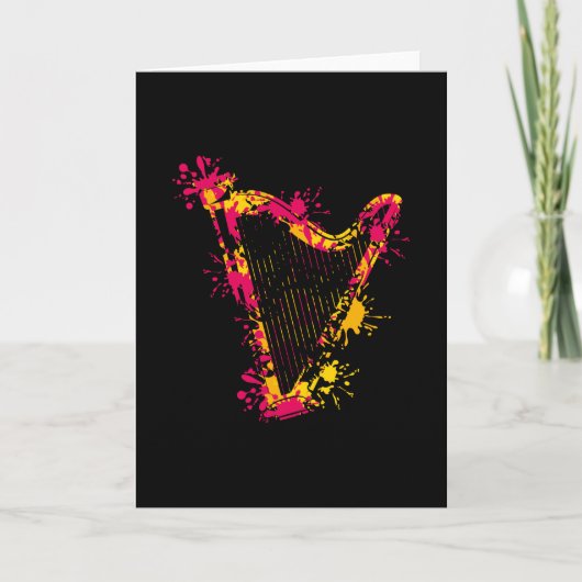 Harfe Karte (Vorderseite)