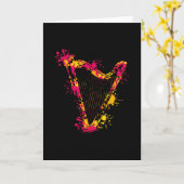 Harfe Karte (Gelbe Blume)