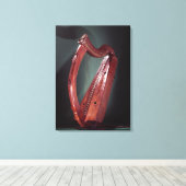 Harfe Leinwanddruck (Insitu (Holzboden))