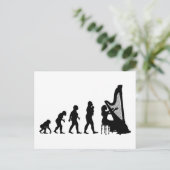 Harfe Postkarte (Stehend Vorderseite)