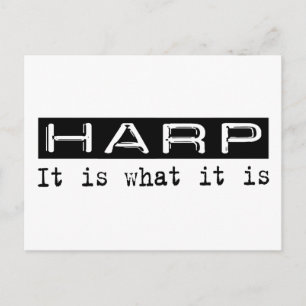 Harfe Postkarte