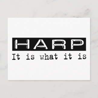 Harfe Postkarte