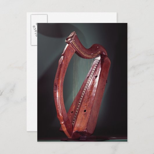 Harfe Postkarte (Vorne/Hinten)