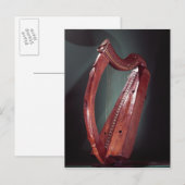 Harfe Postkarte (Vorne/Hinten)