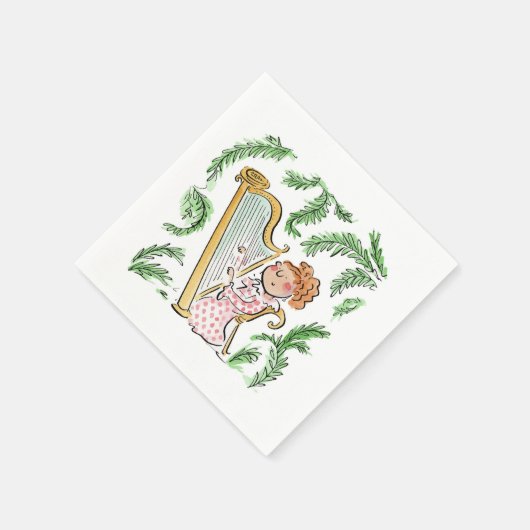 Harfe Serviette (Ecke)